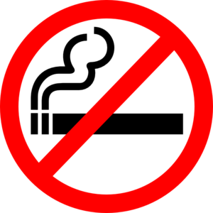 Clipart illustration non smoking sign
