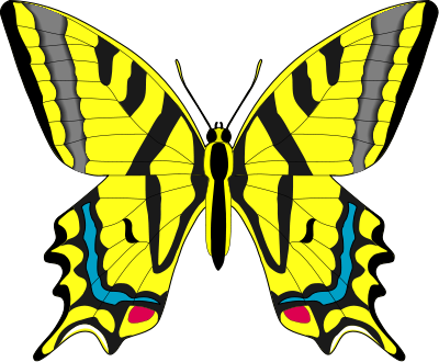 Yellow Butterfly Clipart | Free Download Clip Art | Free Clip Art ...