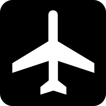 Map Symbol Plane clip art vector, free vectors