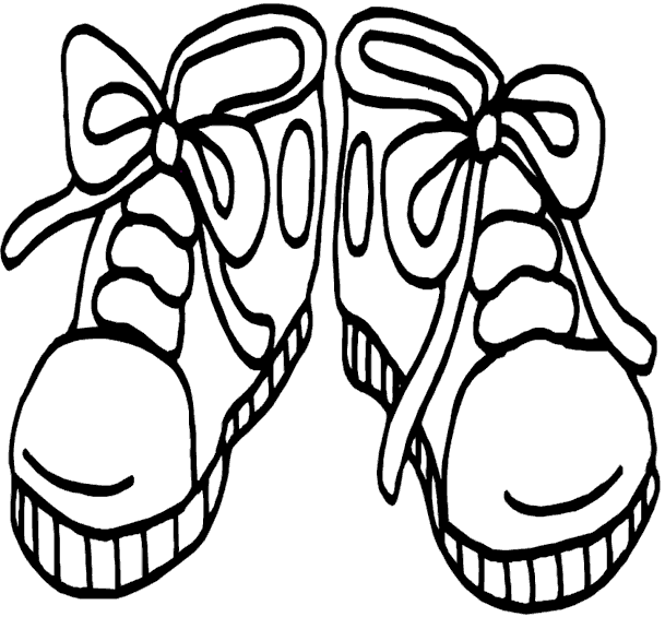 pairs of shoes coloring pages - photo #7
