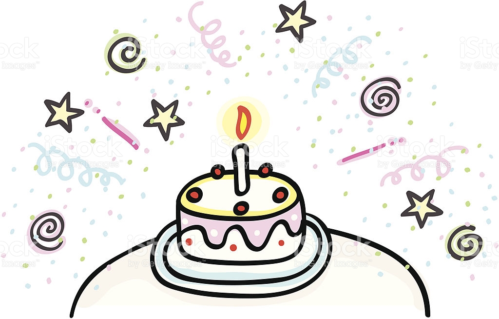 Happy Birthday Or Wedding Cake Cartoon stock vector art 133734293 ...