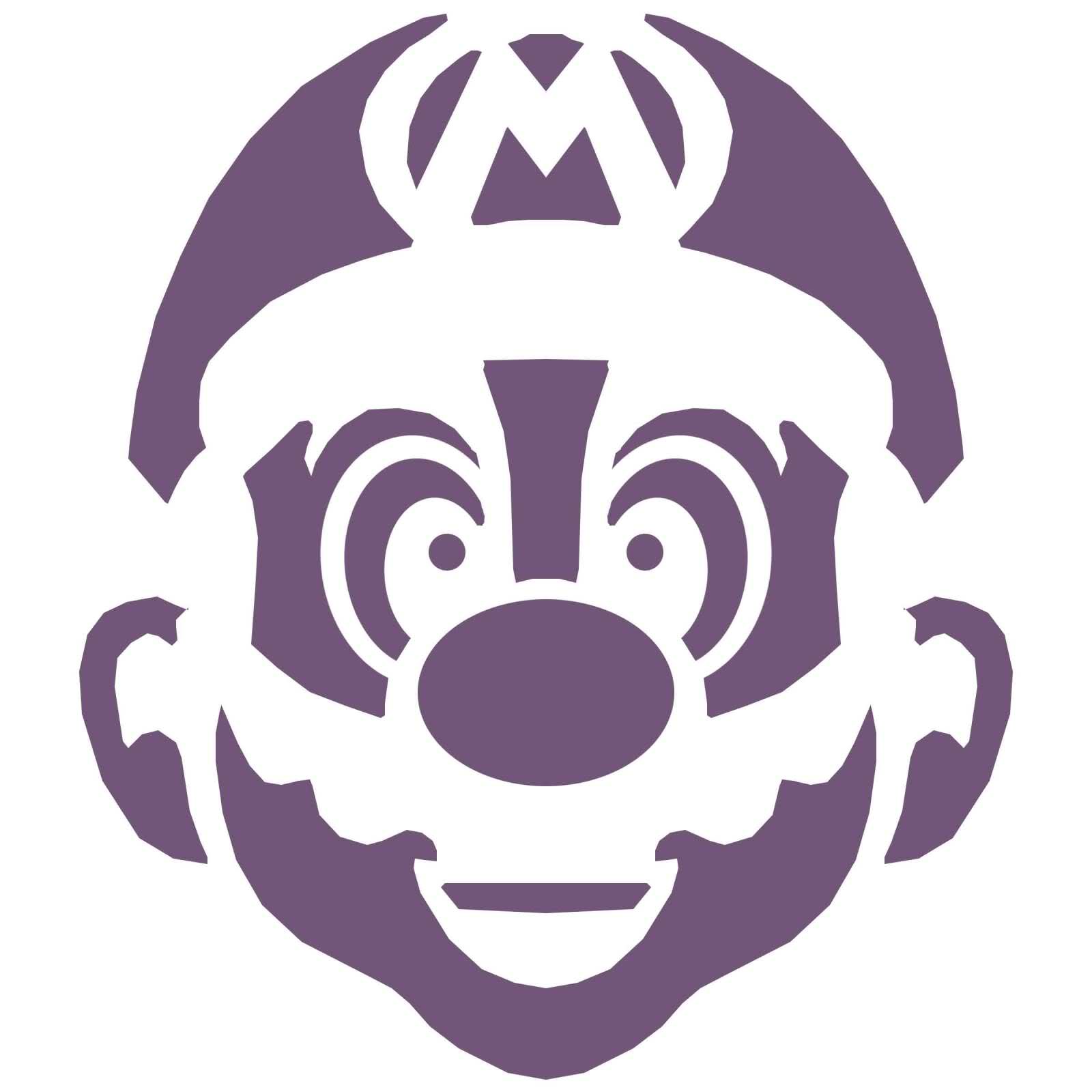 Mario Pumpkin - Spookify your pumpkin with a Mario pumpkin stencil!