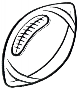 Football outline clipart free