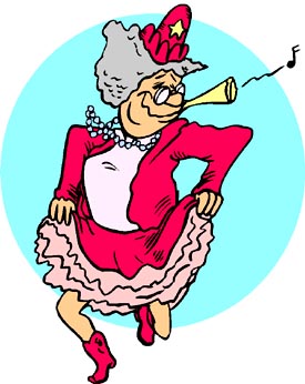 Old Lady Birthday Clipart