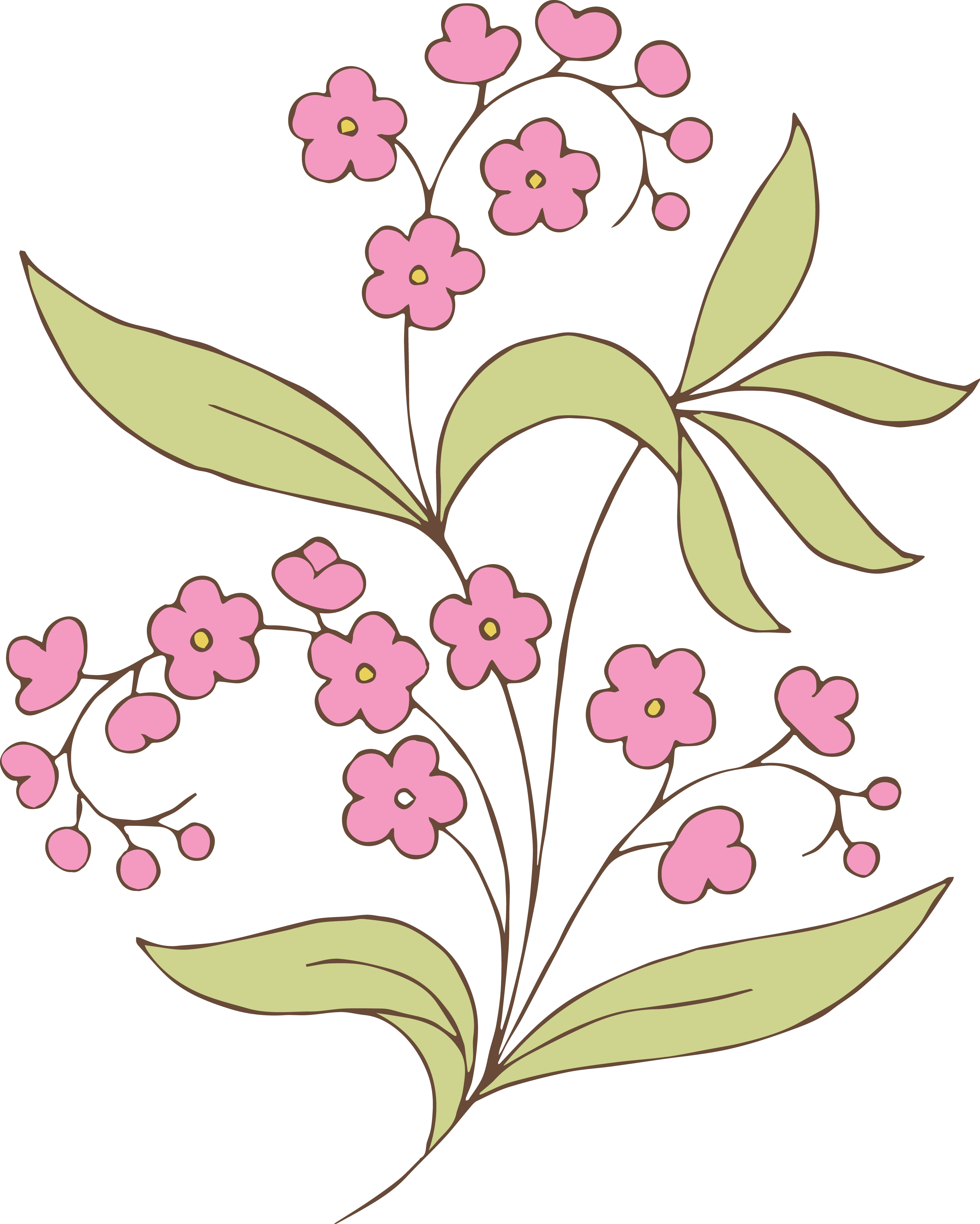 clipart line flower - photo #12