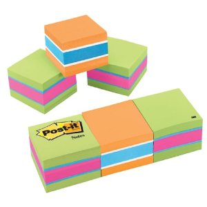 Post-it Notes Cube, 2 x 2-Inches, Bright Colors, 400 ...