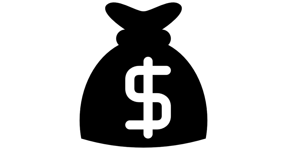Money bag with dollar sign - Free commerce icons