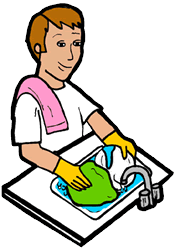 Washing Dishes Clipart