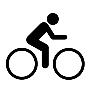 Black Cyclists Clip Art - vector clip art online ...
