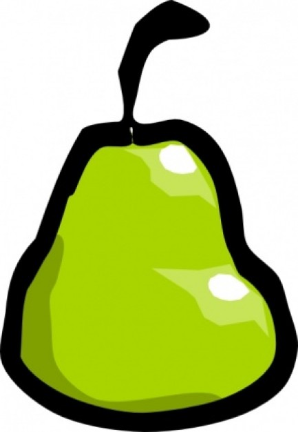 Cartoon pear clip art | Download free Vector