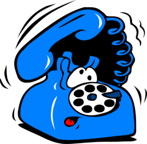 Telephone ringing clipart