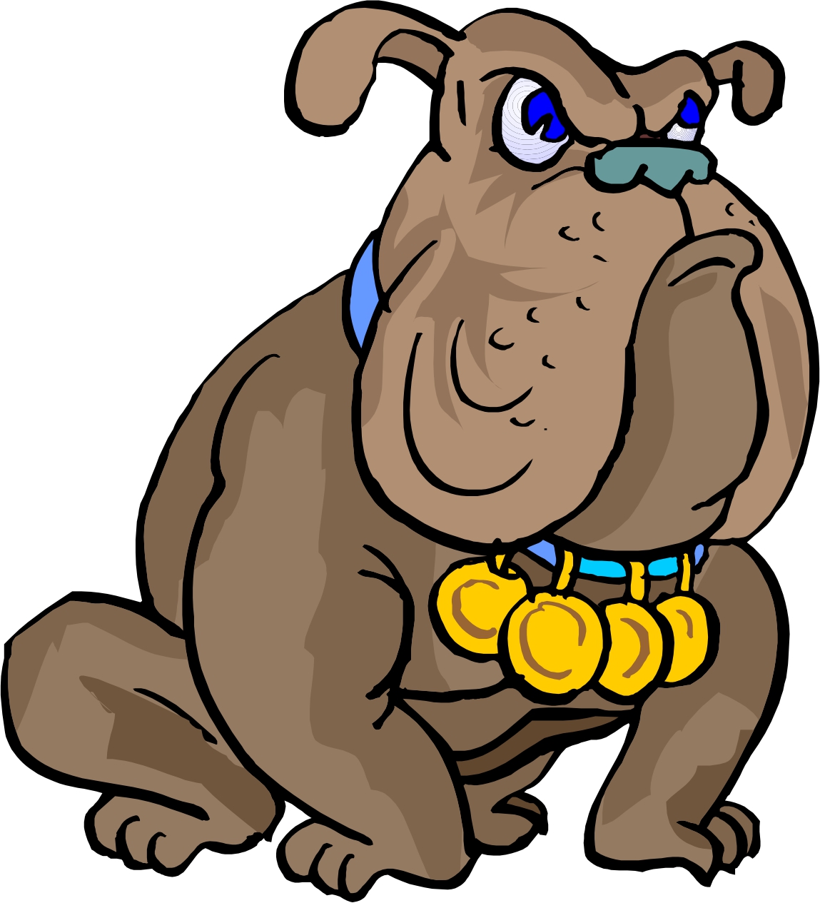 Cartoon bulldog clipart