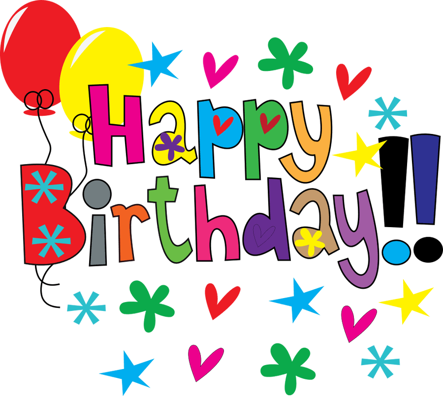 Clipart happy birthday flowers