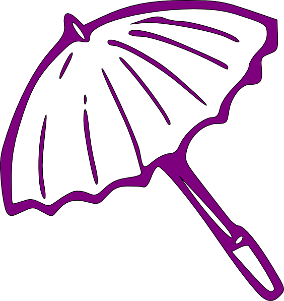Purple Umbrella Clip Art - vector clip art online ...