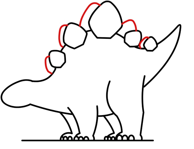 Stegosaurus Outline Clipart - Free to use Clip Art Resource
