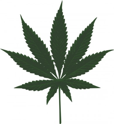 Cannabis leaf clip art