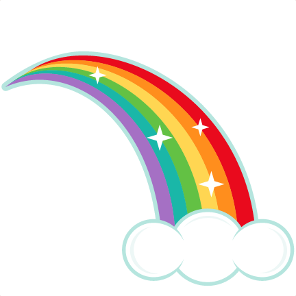 Rainbow SVG scrapbook cut file cute clipart files for silhouette ...