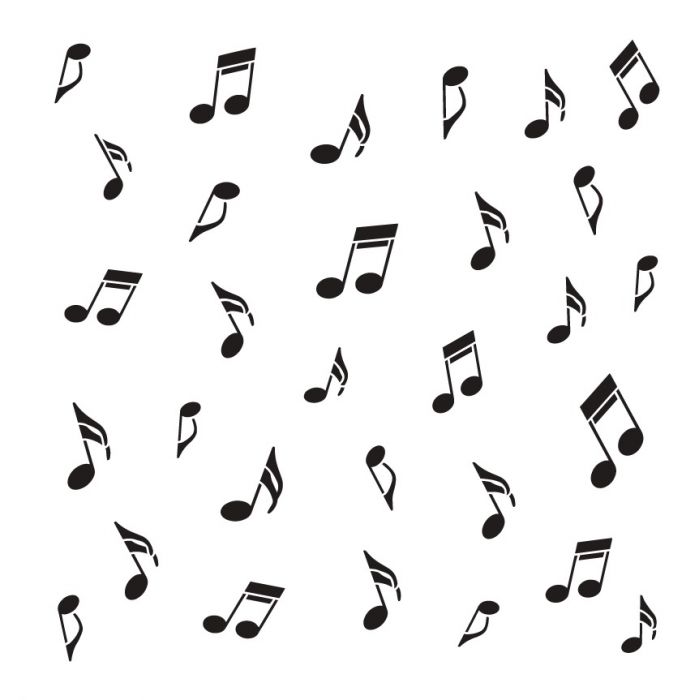 Music Notes - Pattern Stencil - 15" x 15" – Tole and Decorative