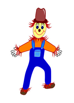 Scarecrow Gloves Clipart