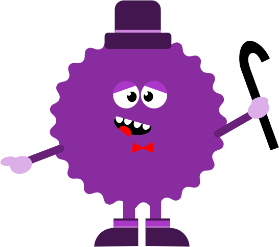 Free Cute Purple Cartoon Monster Clip Art