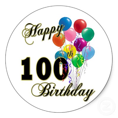100 Birthday Clipart