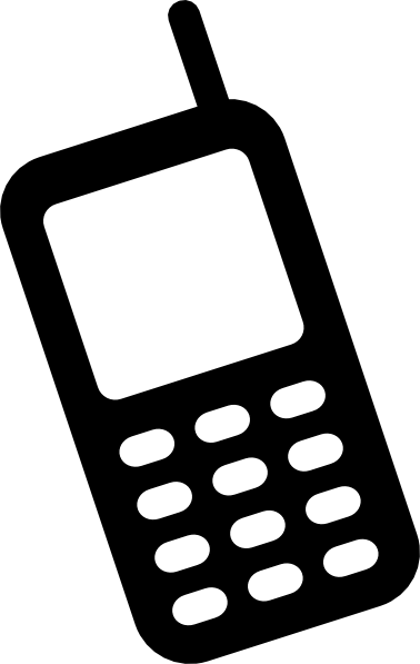 Cell phone clipart vector