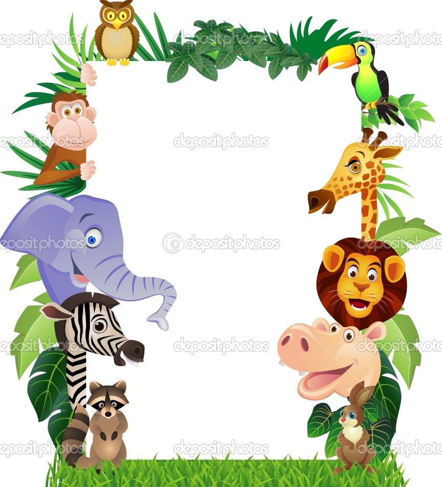 animated jungle animals clipart - photo #10