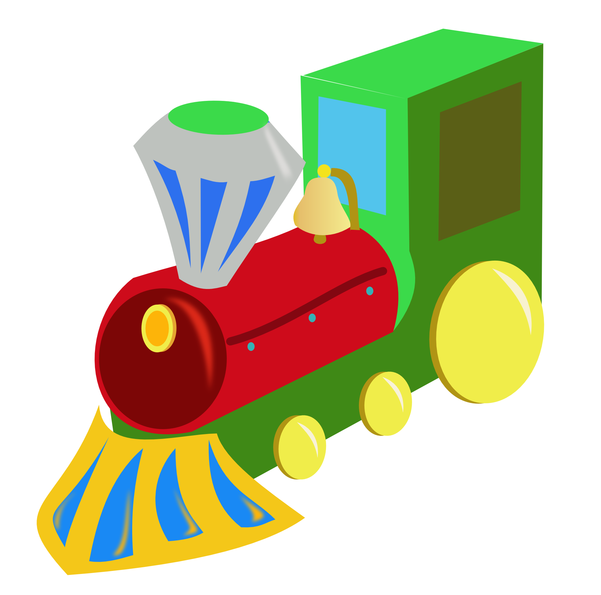 Train Christmas Toys Clipart