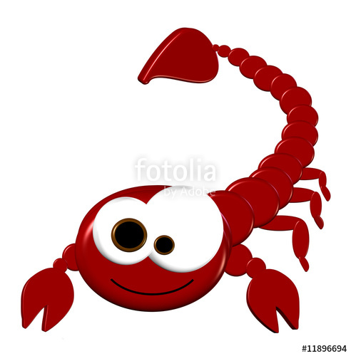 3D Scorpion Cartoon - Isolated On White" Stock photo and royalty ...