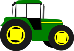 Red Tractor And Trailer Clipart