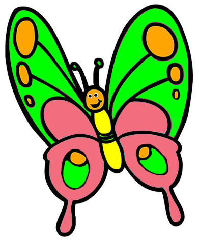 Cute Butterfly Clipart For Kids