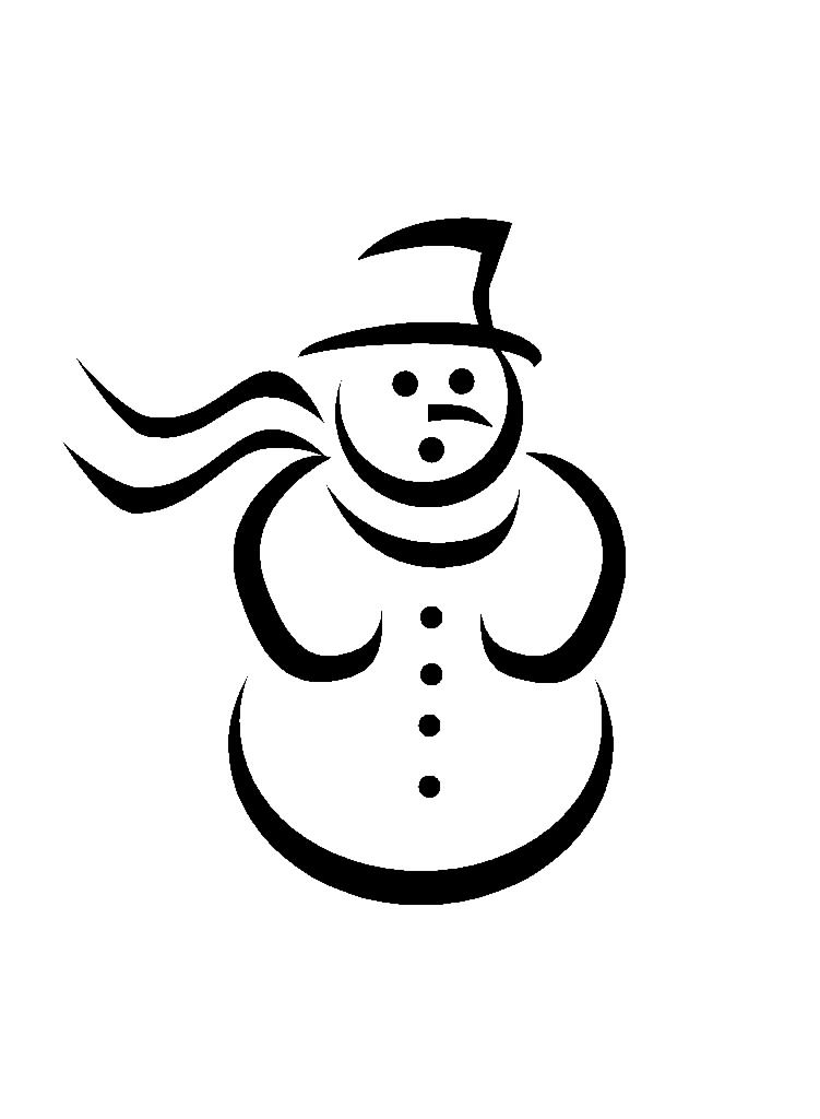 Blank Snowman Template - ClipArt Best
