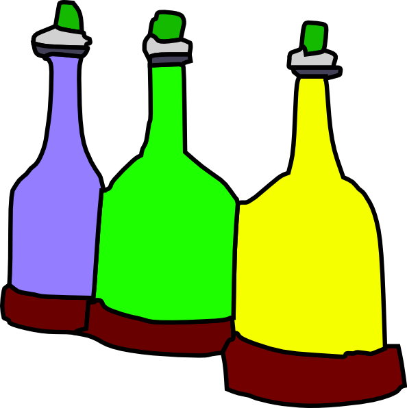Cartoon Bottles Clip Art - vector clip art online ...