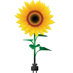 Sunflower With Power Plug Icon, PNG ClipArt Image | IconBug.com