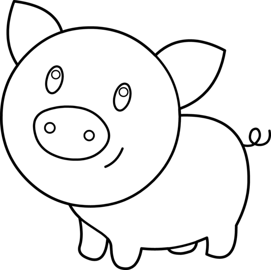 clipart drawing of a pig - photo #40