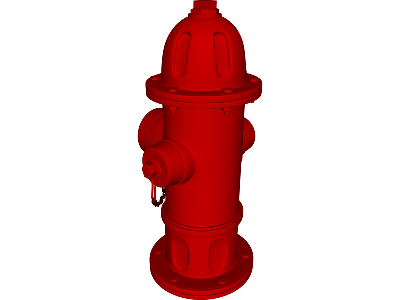 Red Fire Hydrant 3D Model Download | 3D CAD Browser