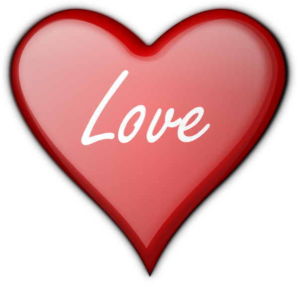 Love Heart clip art - vector clip art online, royalty free ...