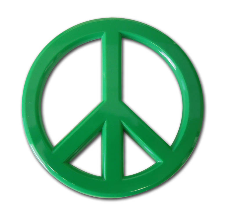 Peace Sign Auto Emblem (