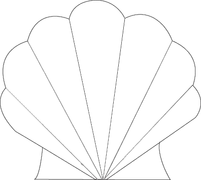 Seashell Template Printable | Francesco Printable