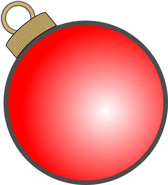 Christmas Ball Ornament clip art - vector clip art online, royalty ...