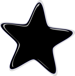 Black Star clip art - vector clip art online, royalty free ...