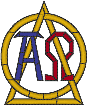 Stained Glass Alpha & Omega Symbol