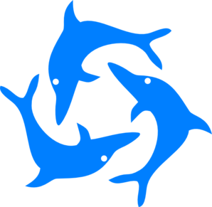 Jumping Dolphins clip art Free