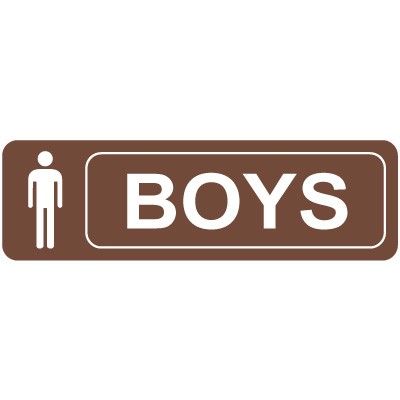Boys Restroom Signs | Sign | Emedco.