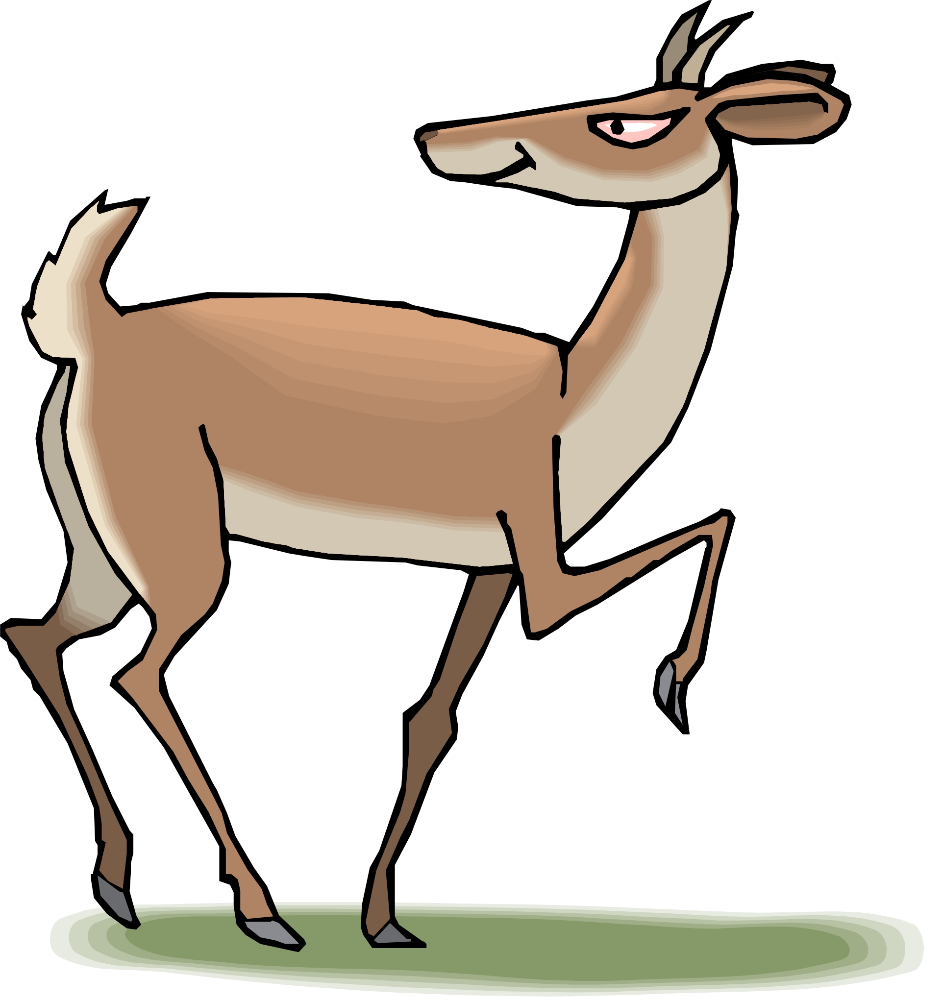 free deer cartoon clipart - photo #49