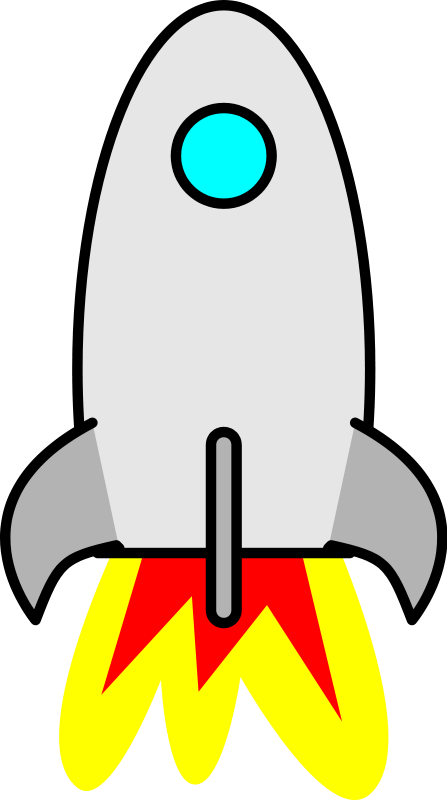 Free rocket ship clipart