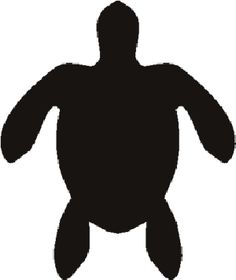 Sea turtle clipart silhouette