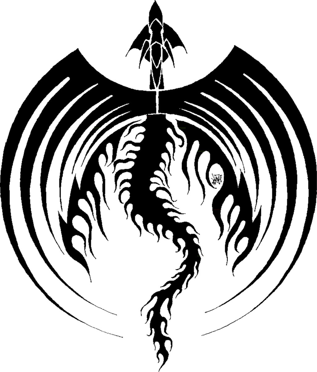 Black Dragon Icon Symetric by FlipWardDragon on DeviantArt