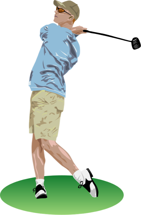 golf swing graphic