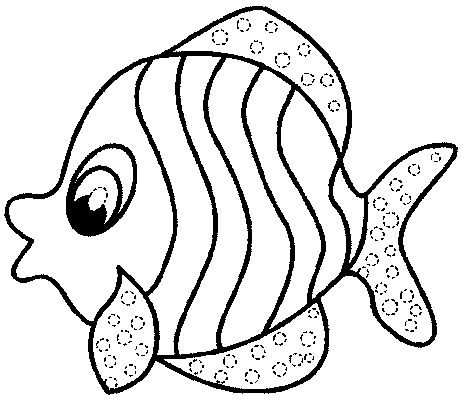 Rainbow Fish Coloring Page - Free Clipart Images